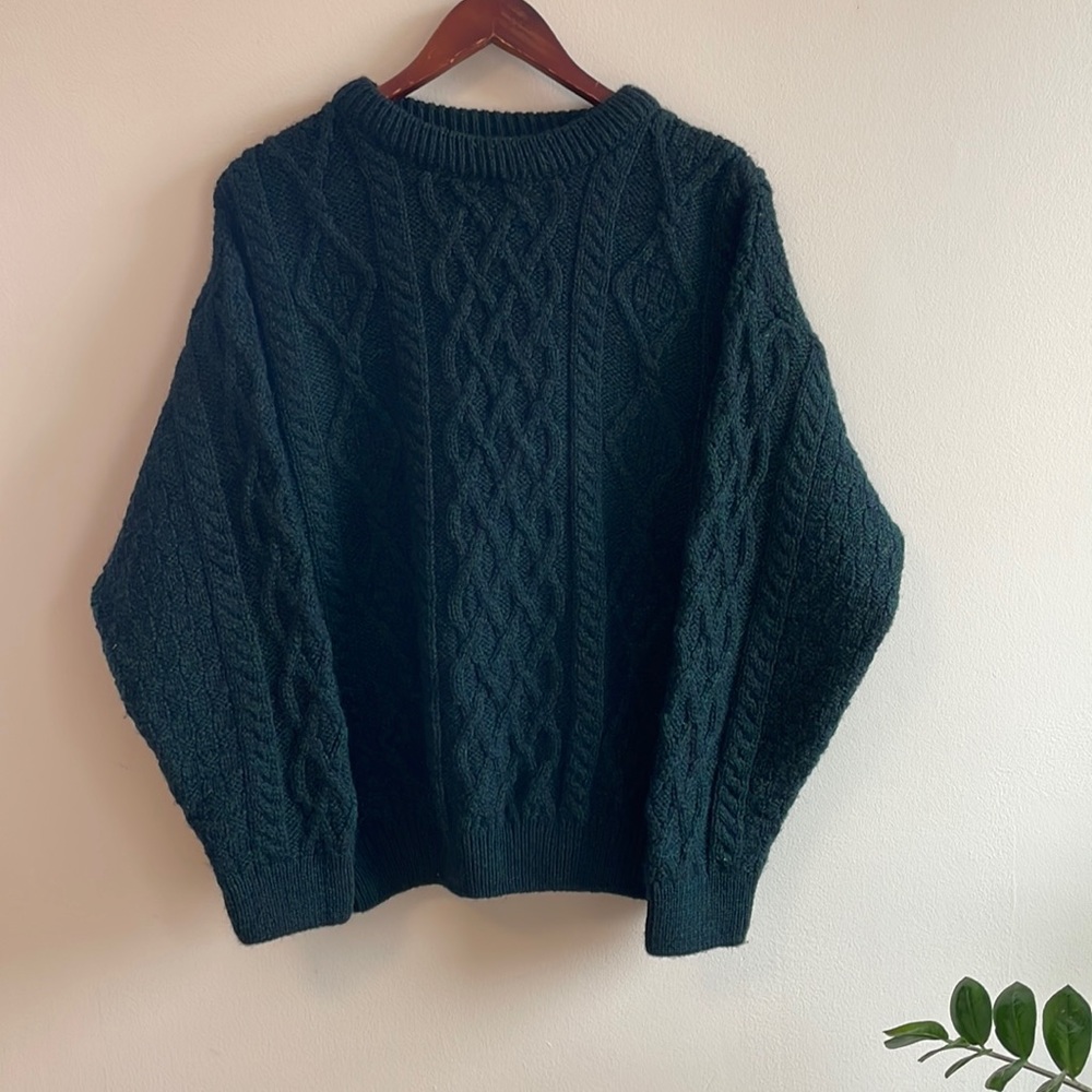 Made in Ireland 100% Wool Knit Sweater
